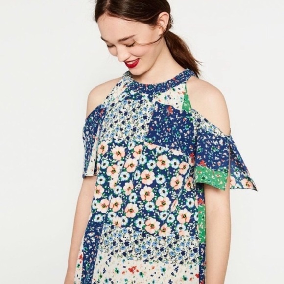 Zara Patchwork Dress - Picture 2 of 6